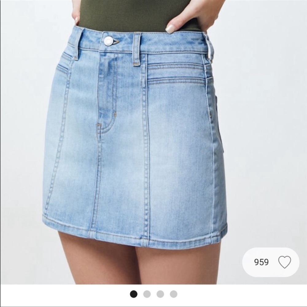 PacSun denim skirt